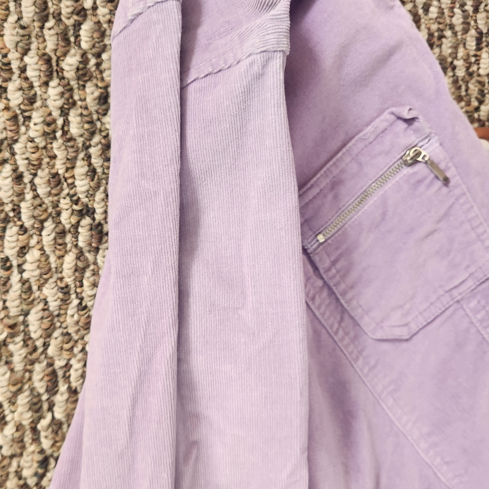Vintage Lavender Purple Corduroy Shirt Jacket - Picture 10 of 10